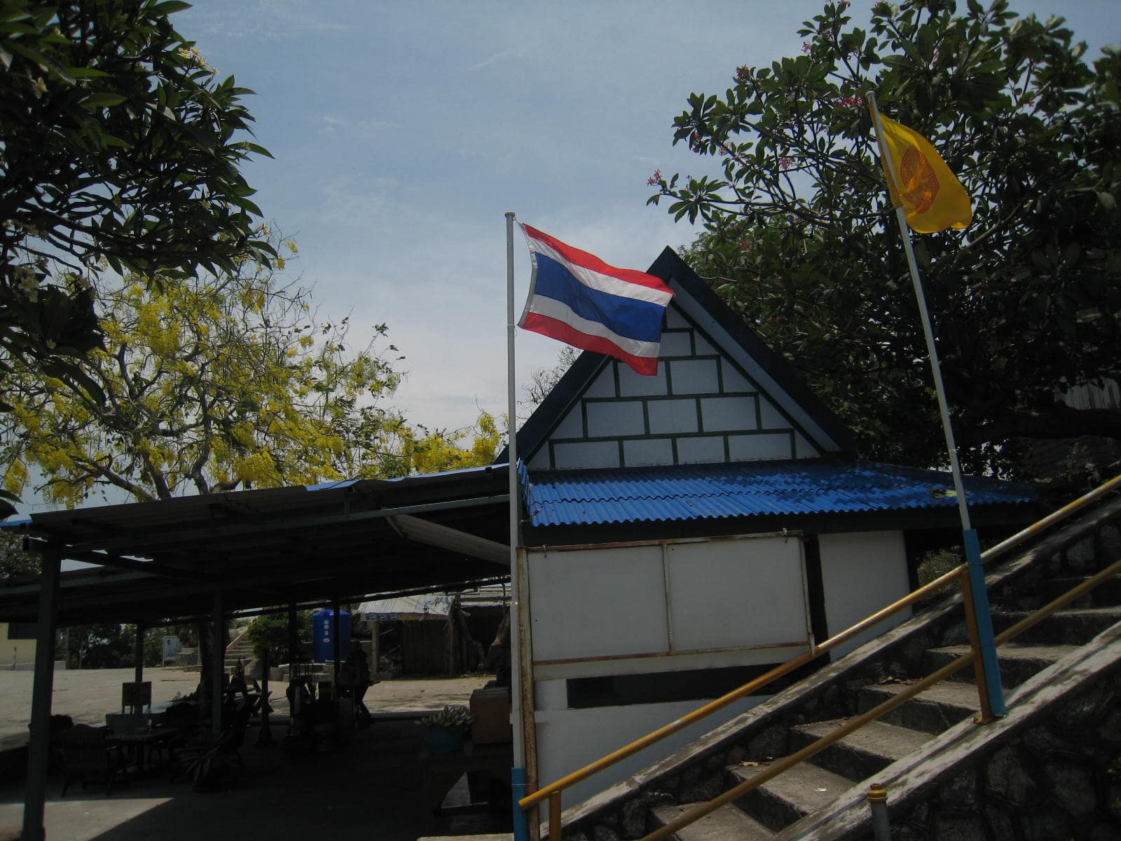 Thailand flag in Hua Hin, Thailand.
