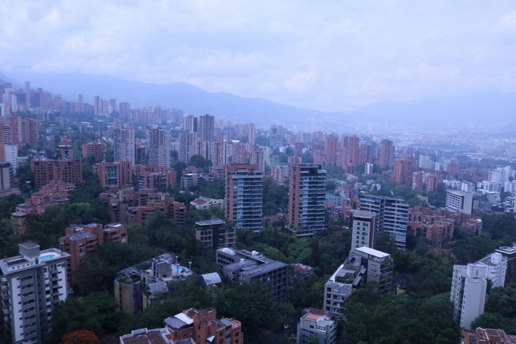 Apartments in residential area of Medellin, Colombia