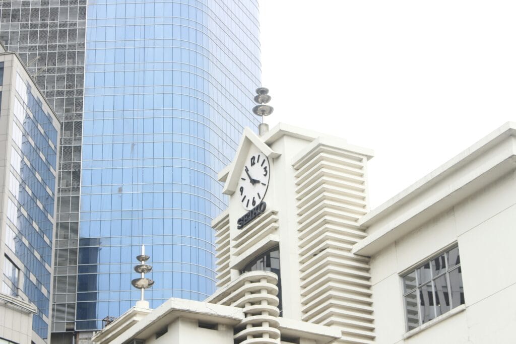 Buildings in Surabaya's city center.