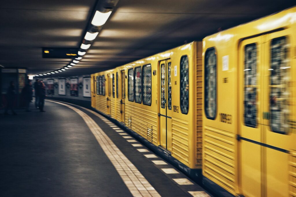 Berlin underground train U-Bahn