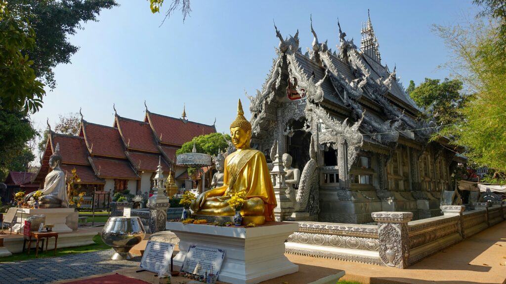 Silver temple in Chiang Mai, Thailand