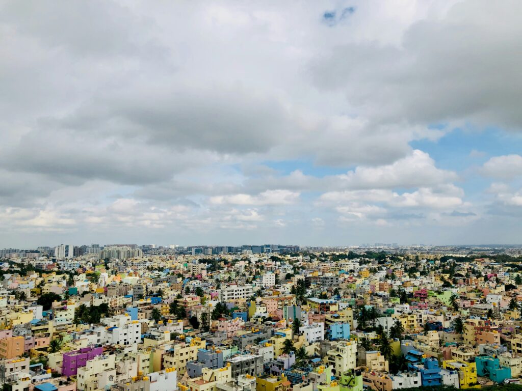 Aerial view of Bangalore