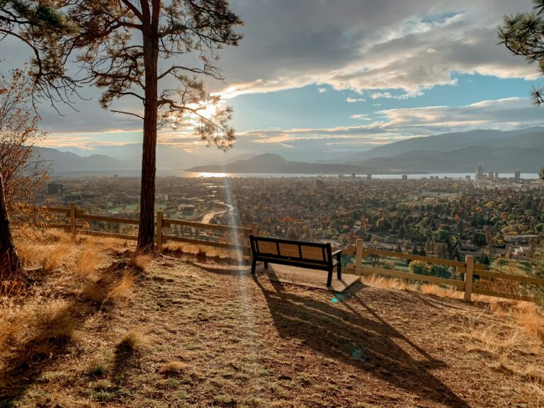 Gorgeous view of Kelowna, BC, Canada