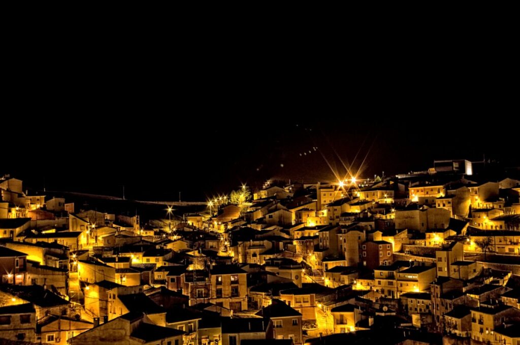 Nighttime view of Cuenca, Ecuador