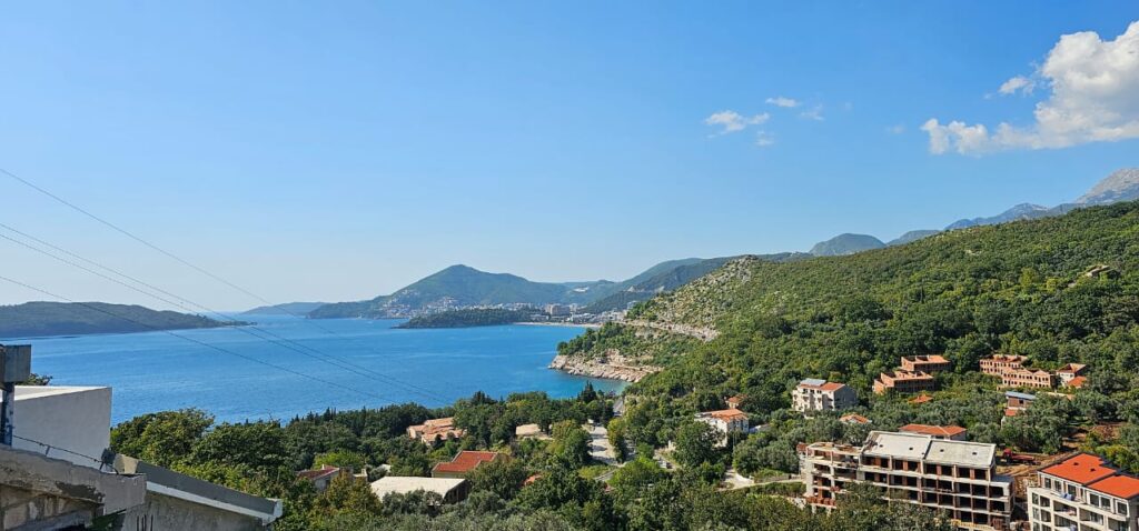 View of Przno beach and surroundings from apartment