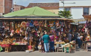 Traditional market in Cuenca, Ecuador