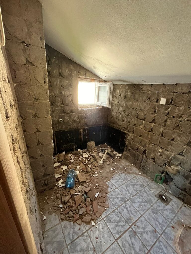 Montenegro apartment during renovation