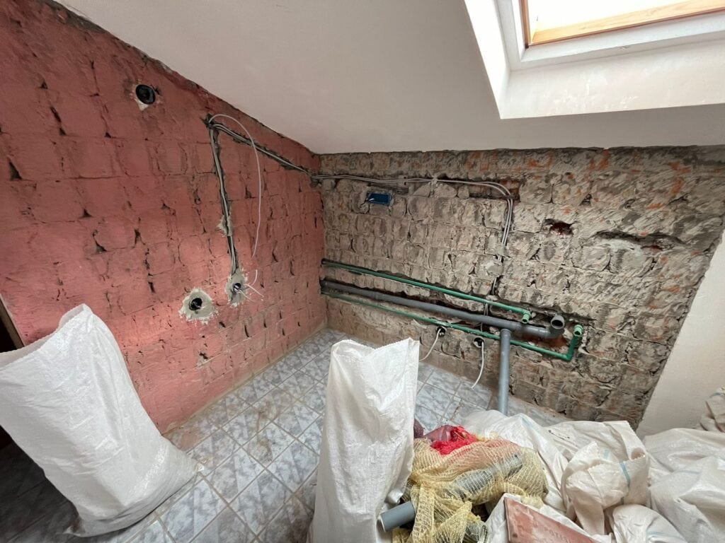 Montenegro apartment during renovation