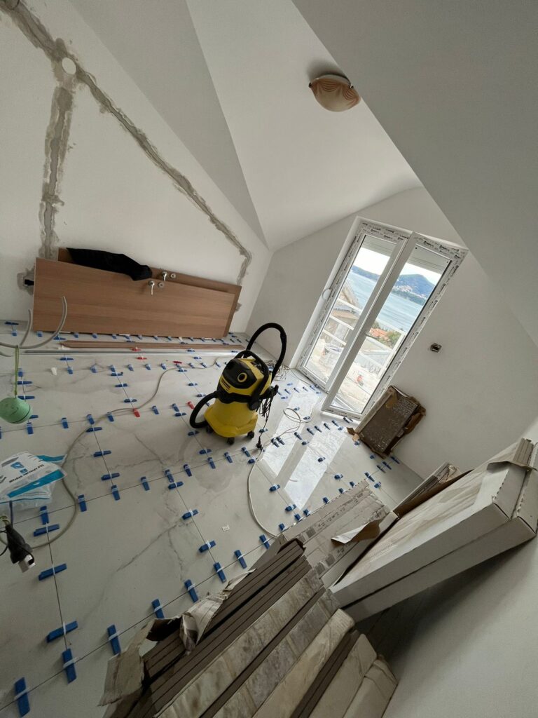 Montenegro apartment during renovation