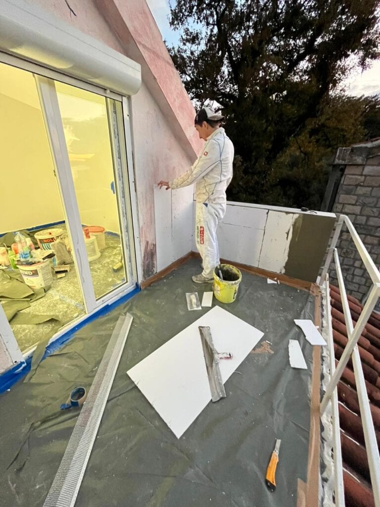 Montenegro apartment during renovation