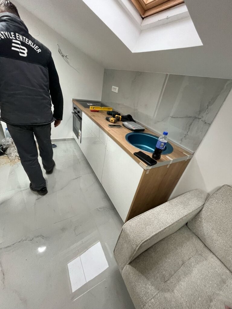 Montenegro apartment during renovation