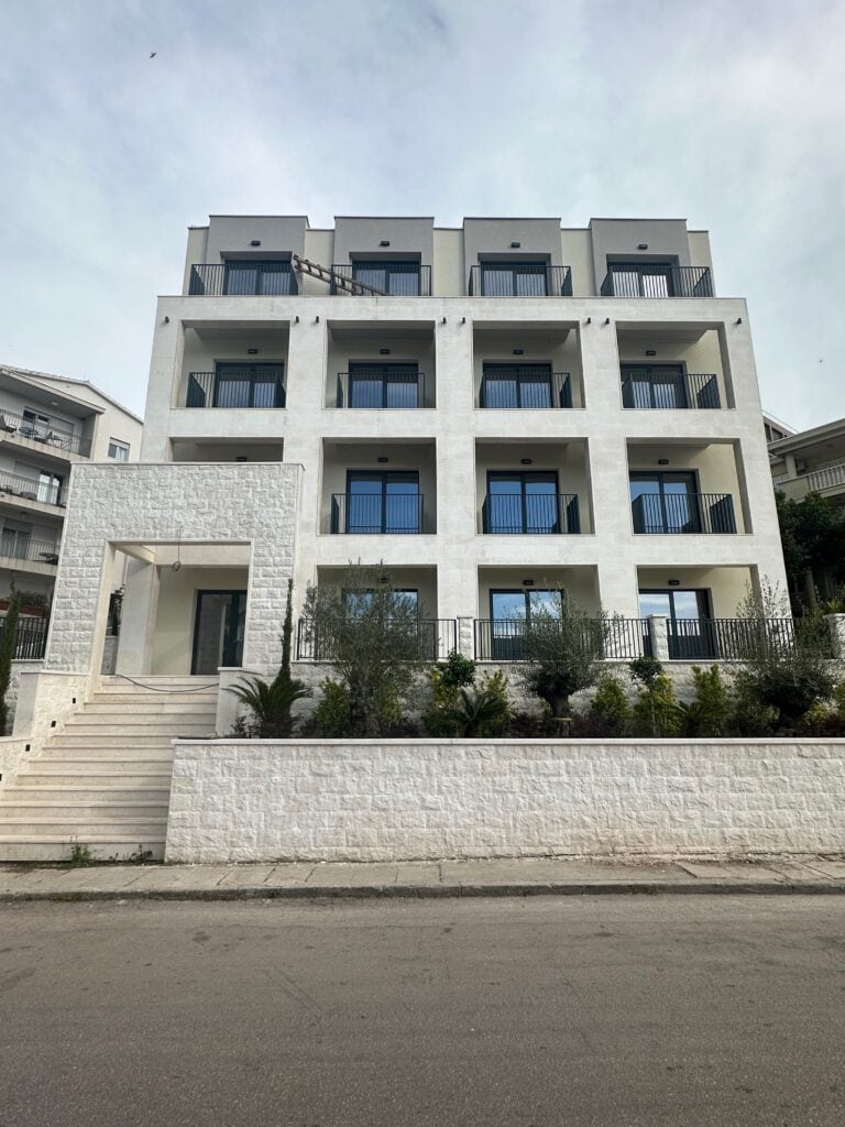 Modern residential block of flats near Budva in Montenegro