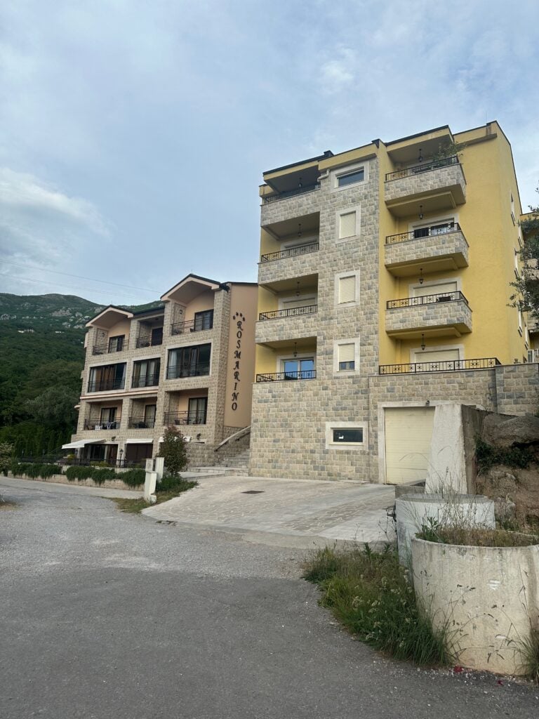 Residential blocks of flats near Budva in Montenegro