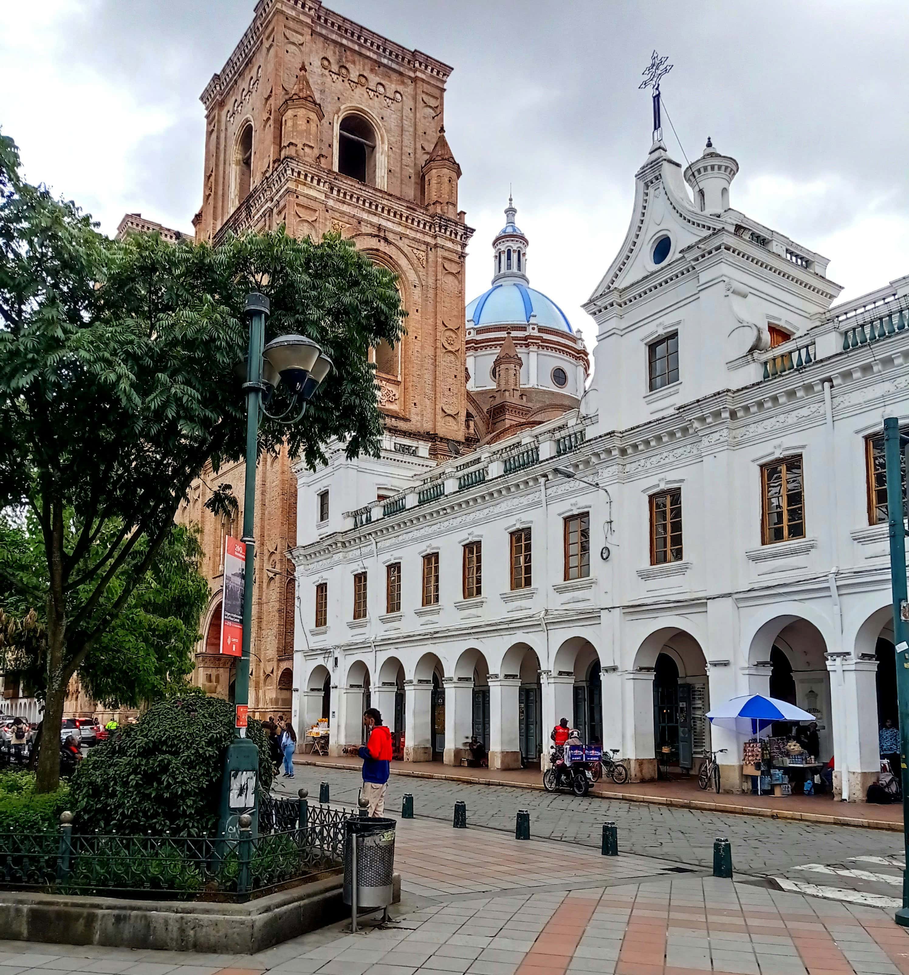 Buildings at the historic center of Cuenca, Ecuador.